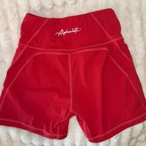 Alphalete Women's Red Shorts